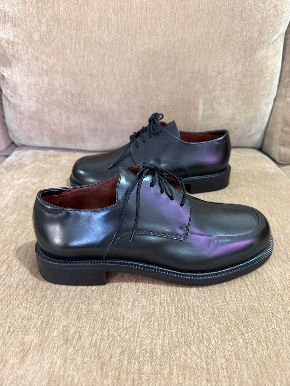 Cole Haan Men's Black Leather Derby Shoes